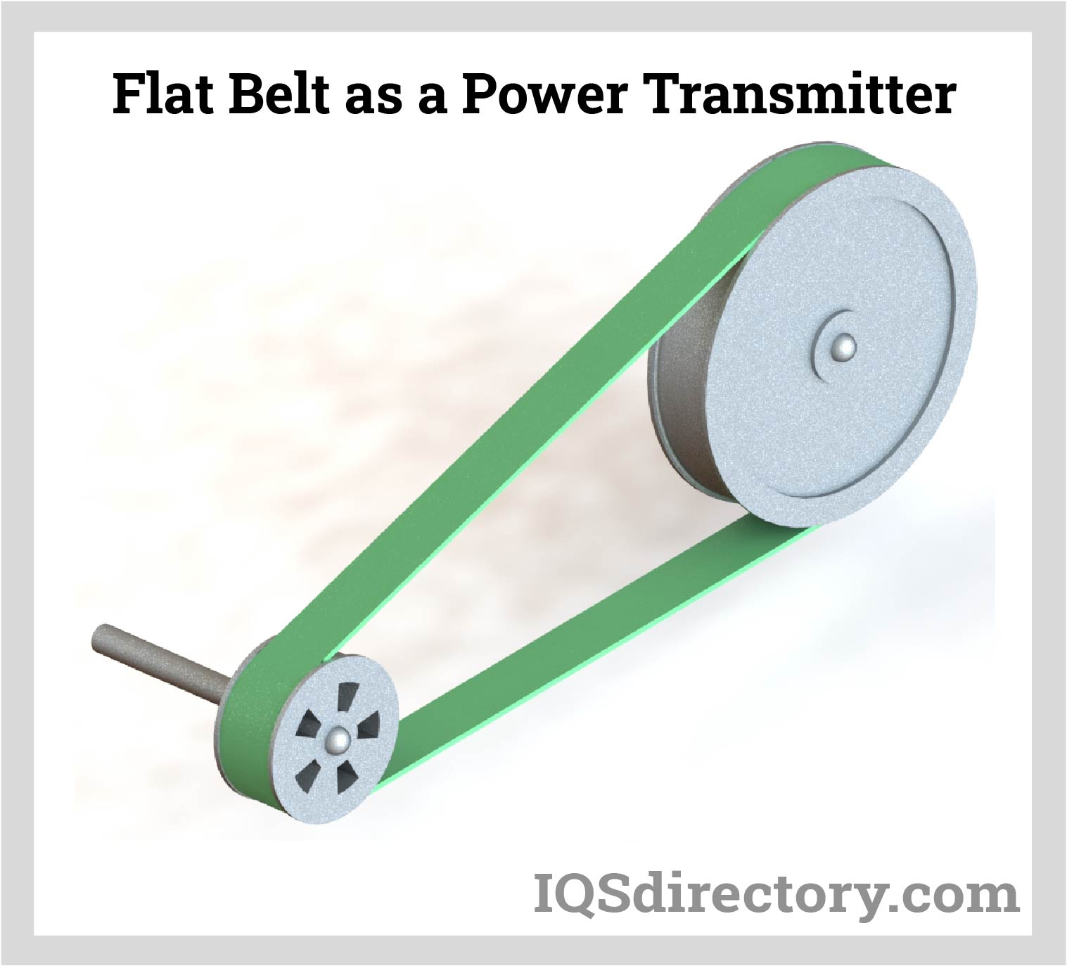 Flat Belt as a Power Transmitter